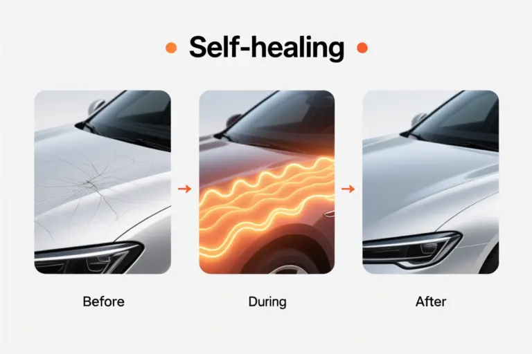 Infographic How Heat Activates Self-Healing in Dupotop PPF Topcoat